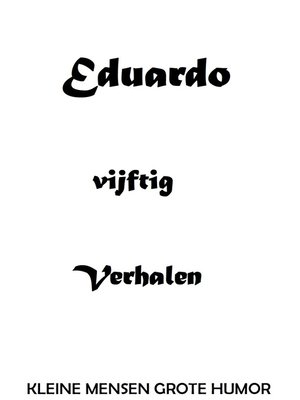 cover image of EDUARDO  vijftig Verhalen